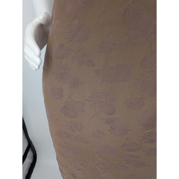 No Boundaries Maxi Slip Mesh Dress Size M Floral Velvet Y2K Babydoll Fairycore - Picture 4 of 9